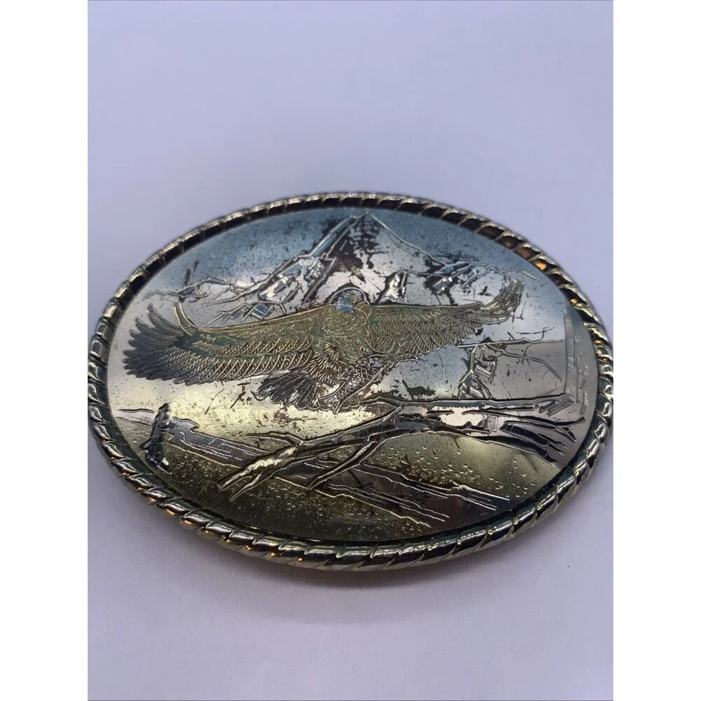 Vintage American Bald Eagle Belt Buckle (LG-13)